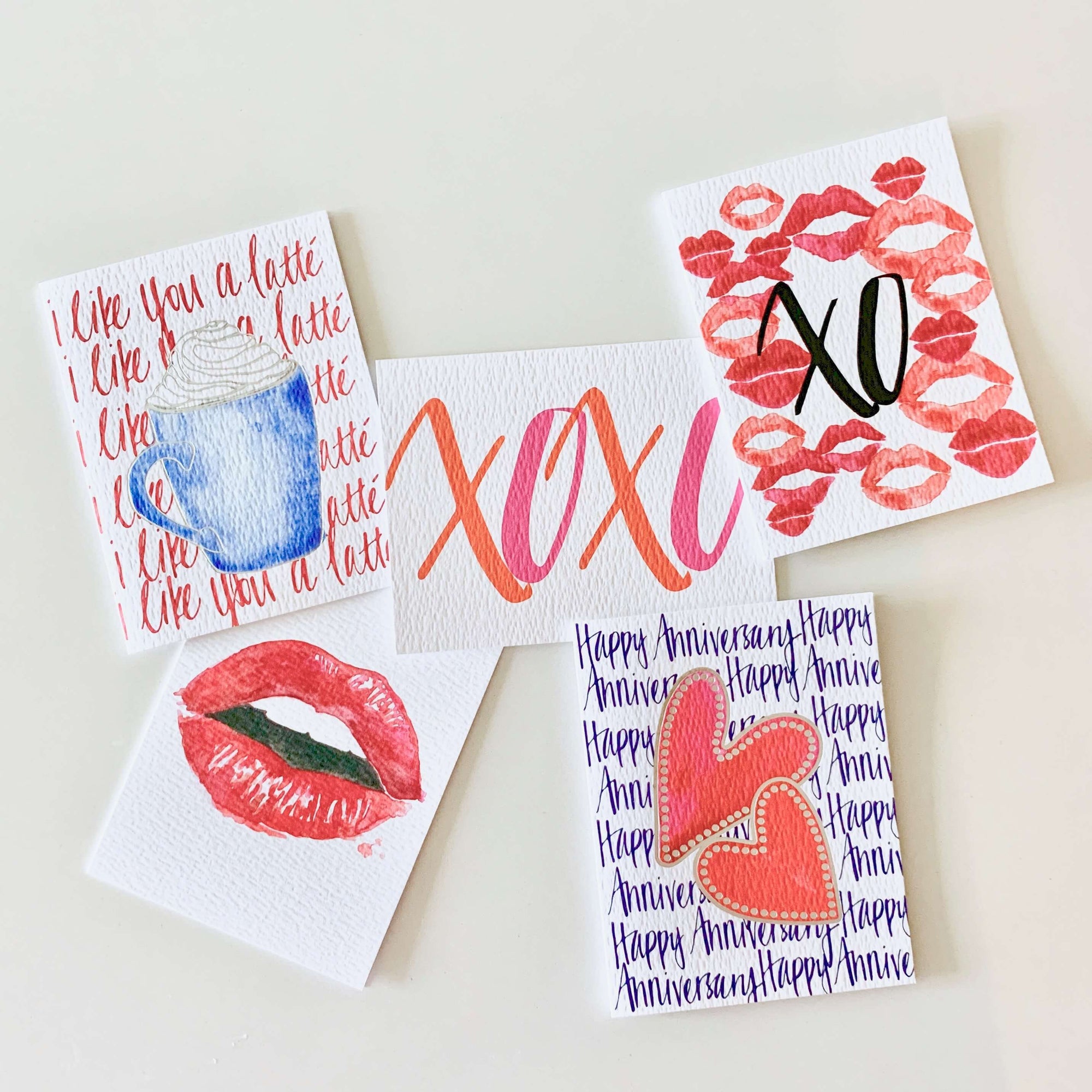 Anniversary and Love Cards (Set of 5) - Allie & Elle