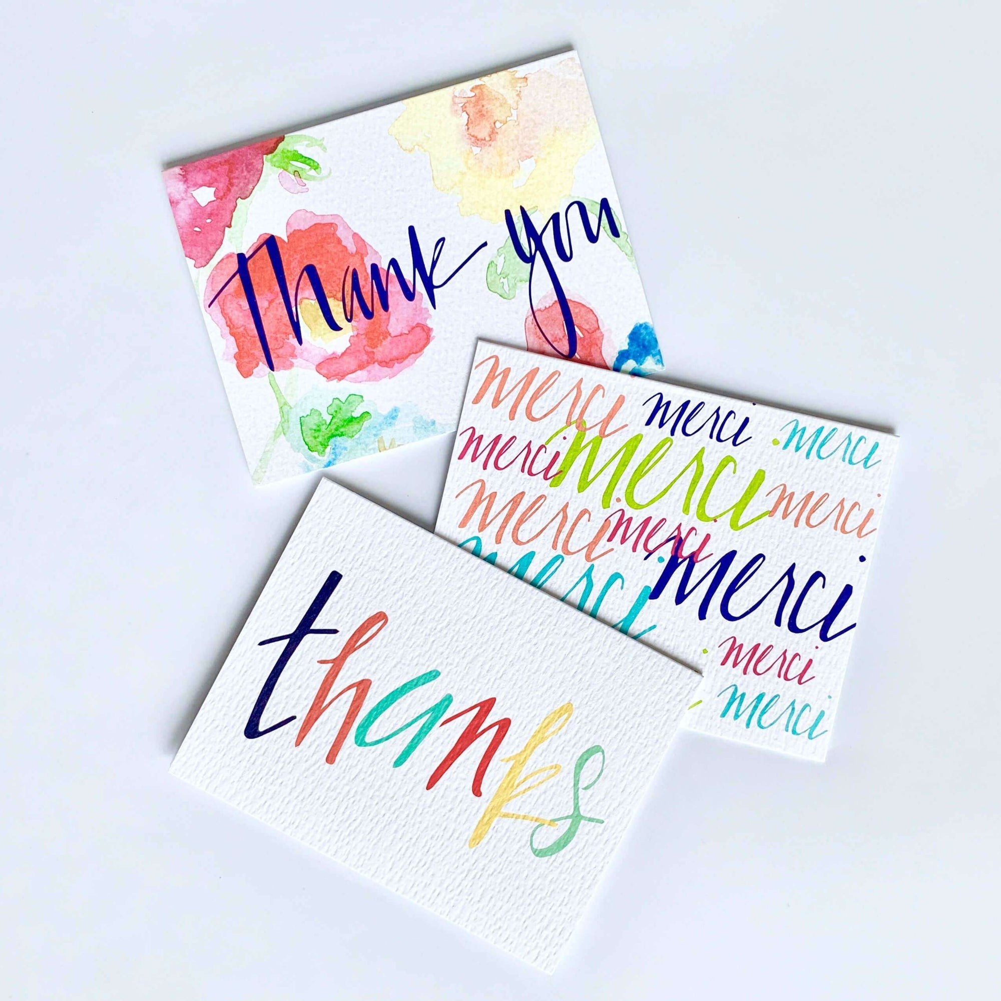 Thank You and Merci Cards (Set of 3) - Allie & Elle