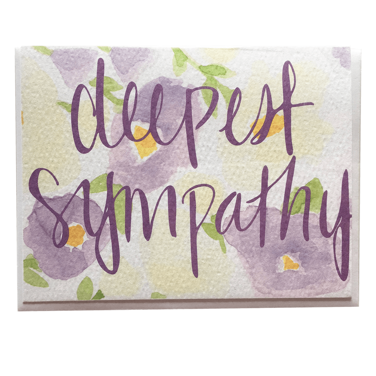 Watercolor Flowers Sympathy Card - Allie &amp; Elle