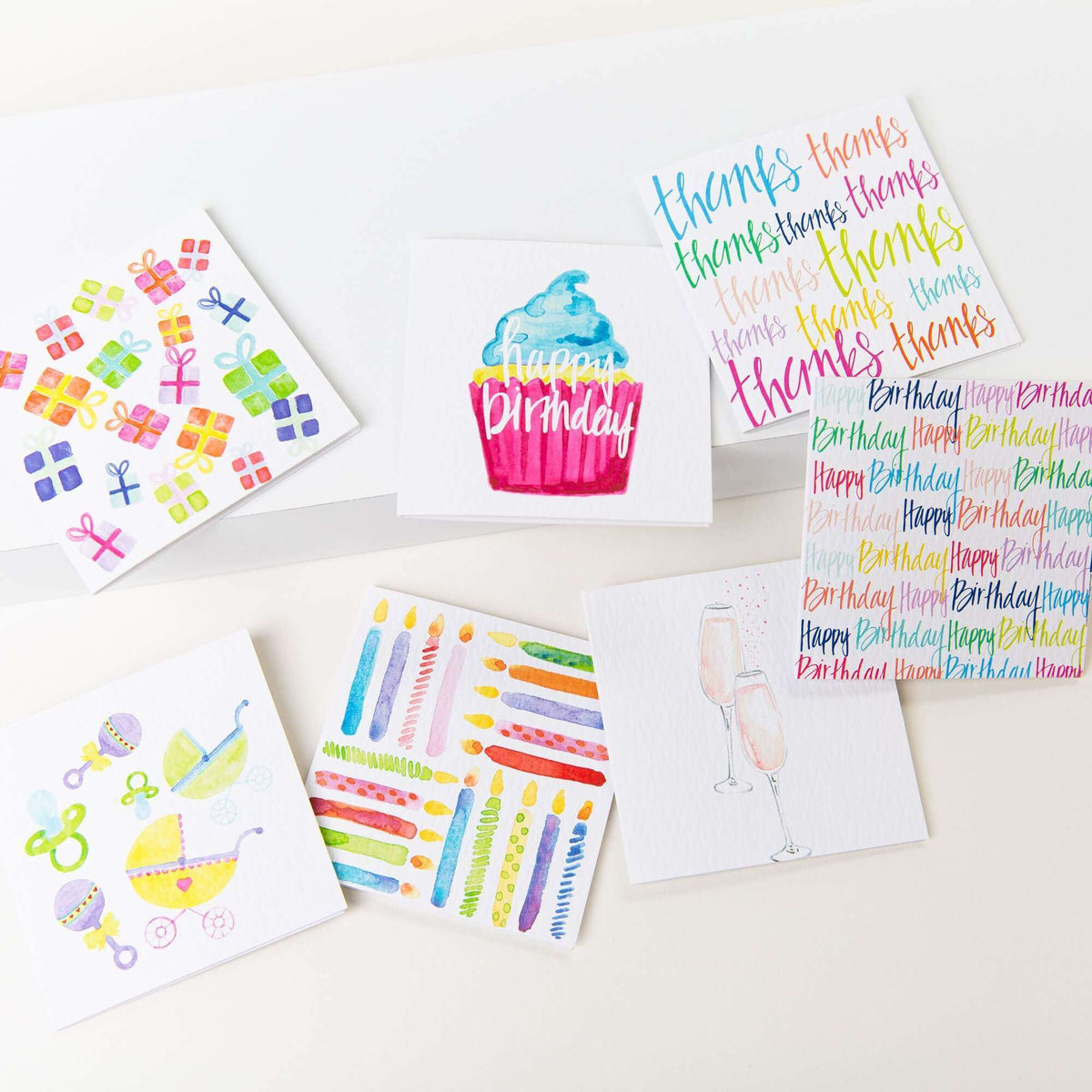 Hand-Lettered Birthday Mini Card - Allie &amp; Elle