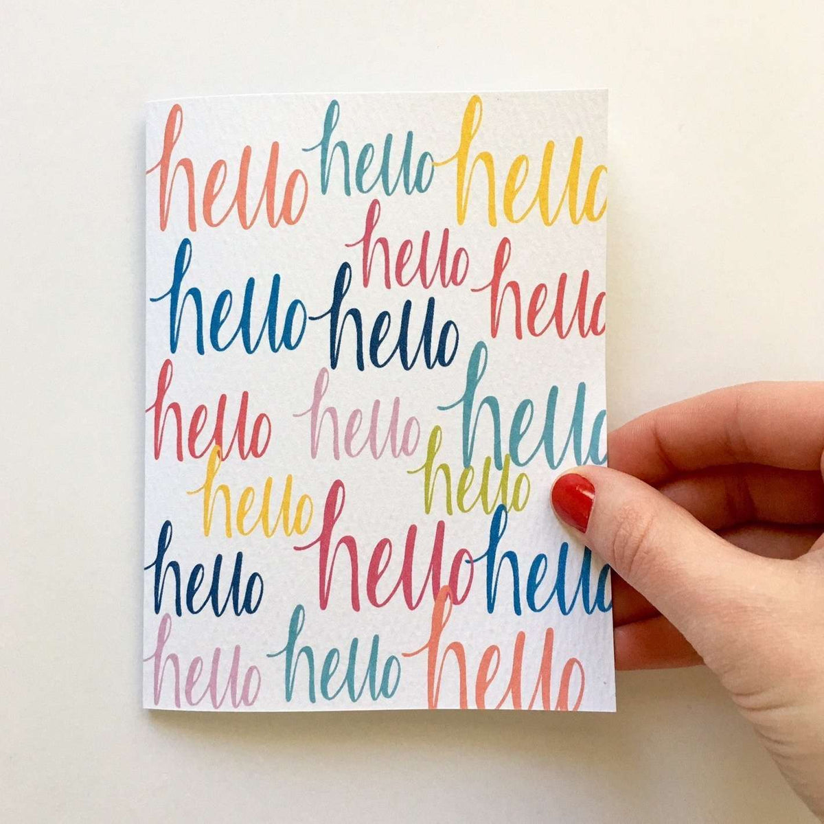 Hand-Lettered Hello Everyday Card - Allie &amp; Elle