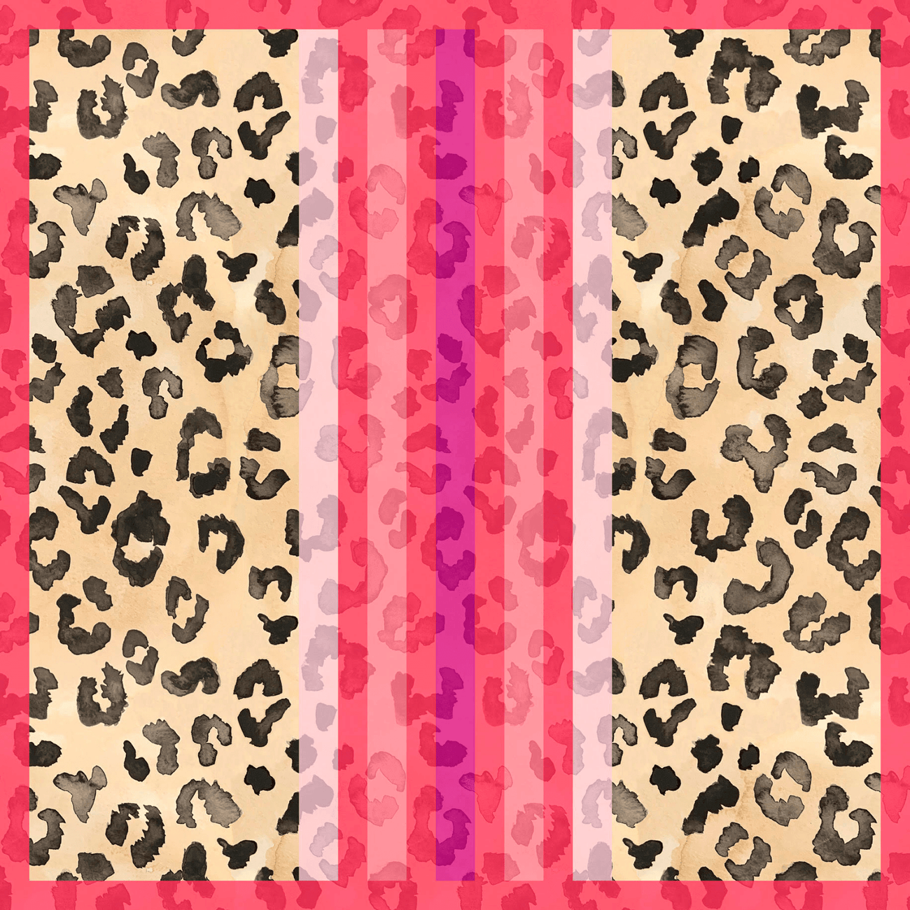 Leopard Silk Scarf - Allie & Elle