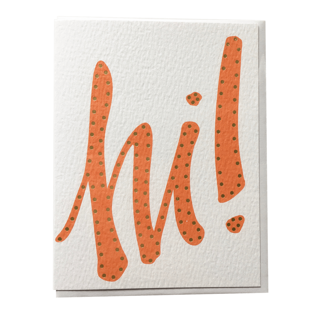 Orange Hi Everyday Card - Allie &amp; Elle