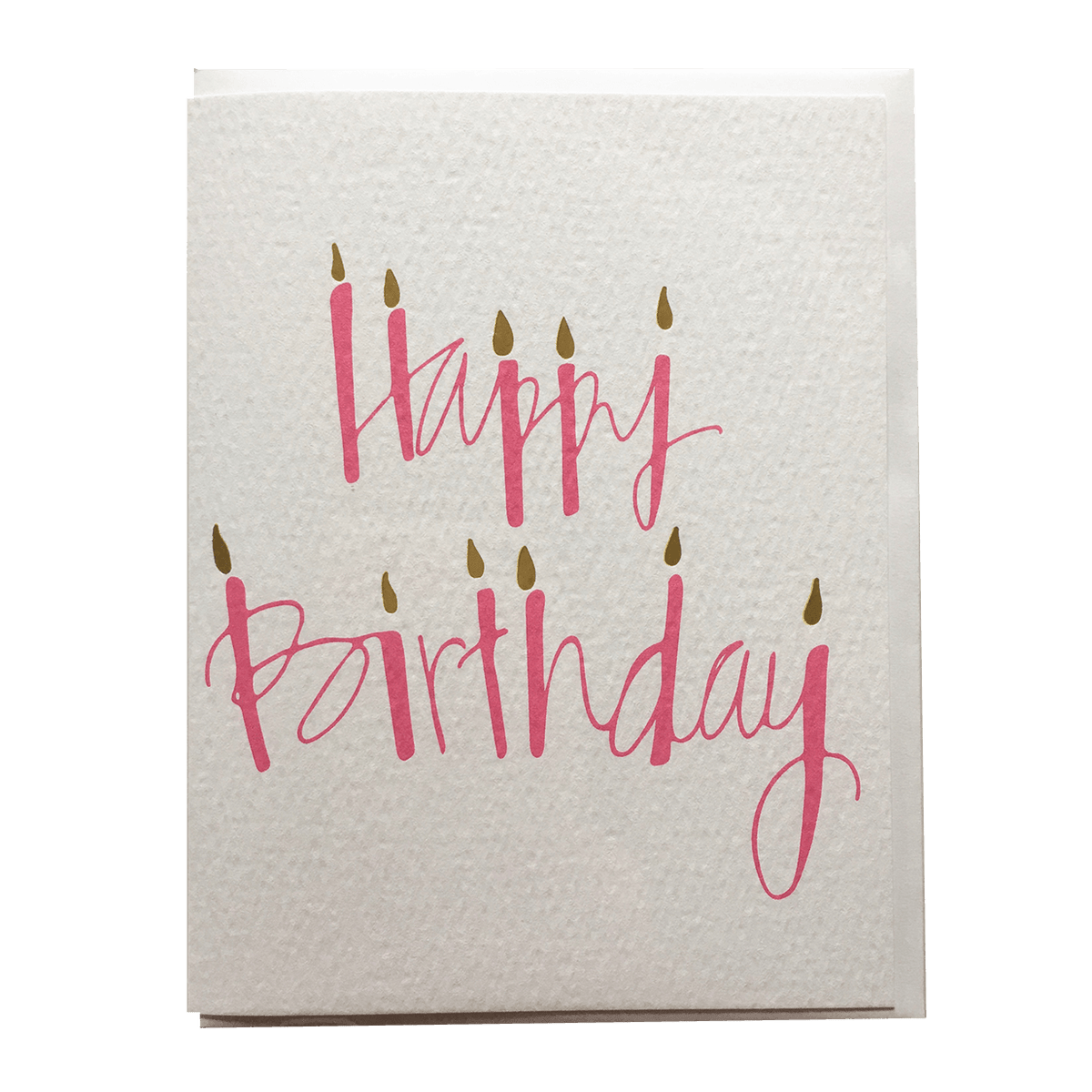 Pink Candles Birthday Card - Allie &amp; Elle