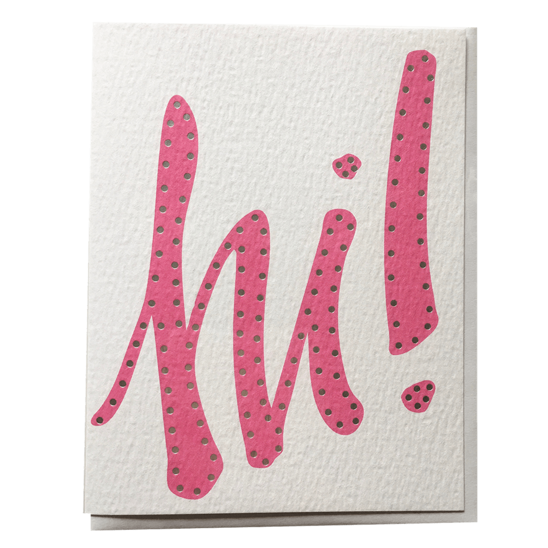 Pink Hi Everyday Card - Allie &amp; Elle