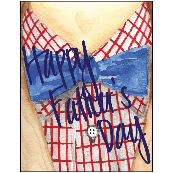 Shirt and Bowtie Father&#39;s Day Card - Allie &amp; Elle