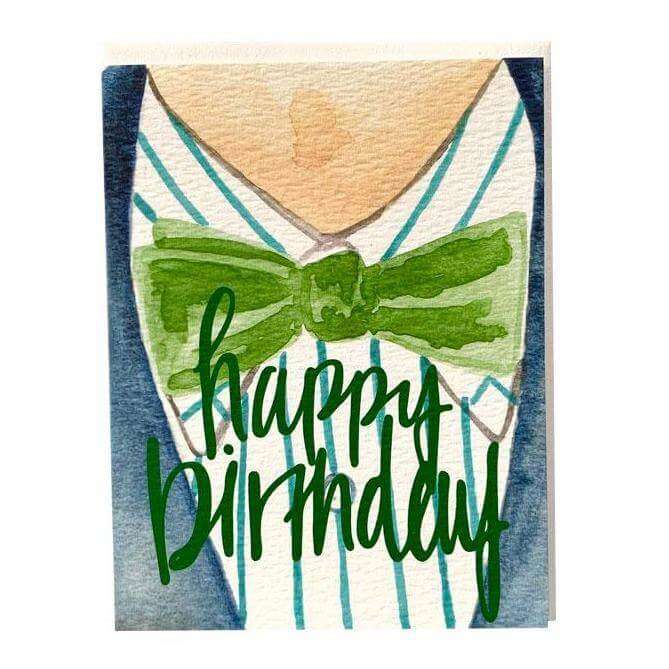 Shirt and Bowtie Men&#39;s Birthday Card - Allie &amp; Elle