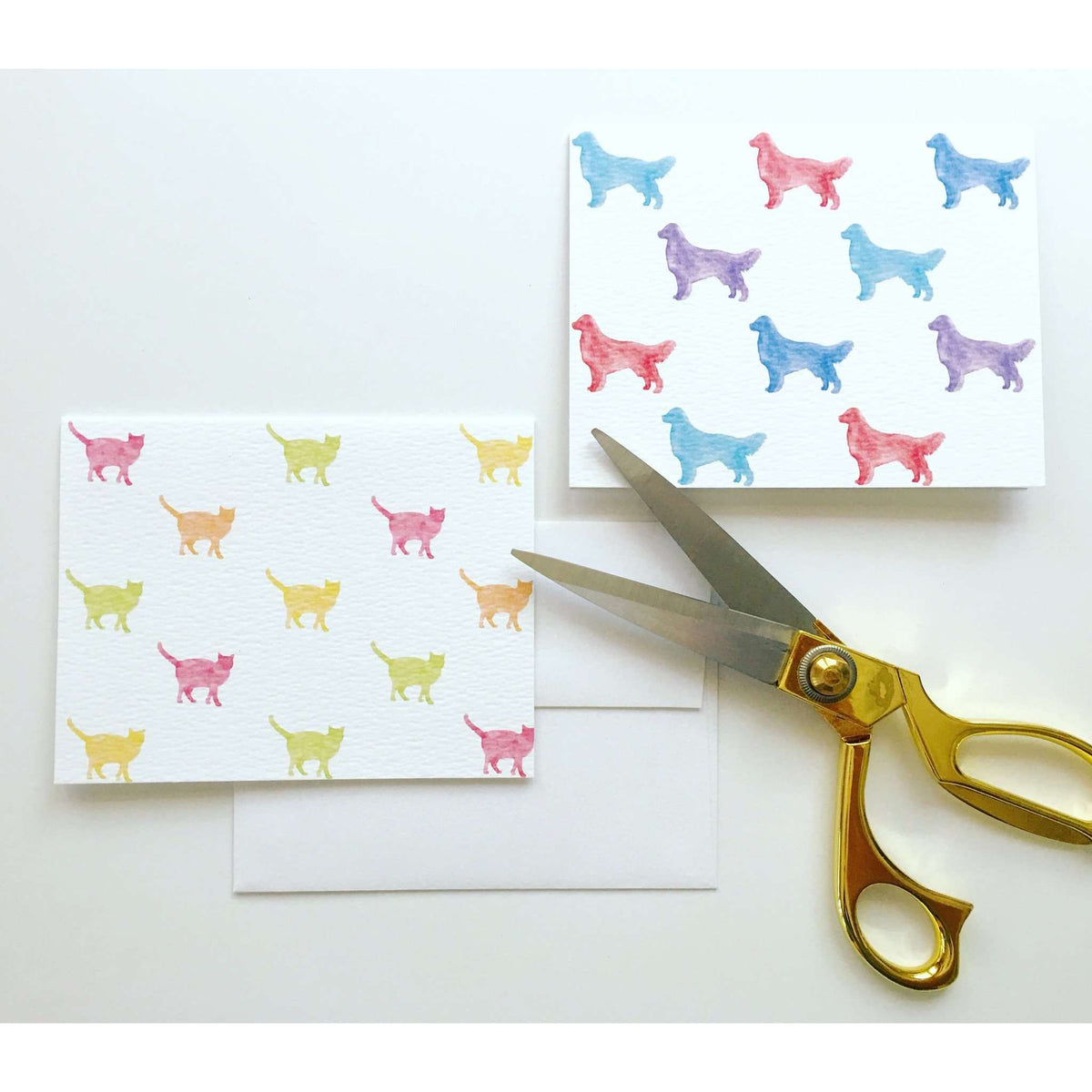 Watercolor Cats Card - Allie &amp; Elle